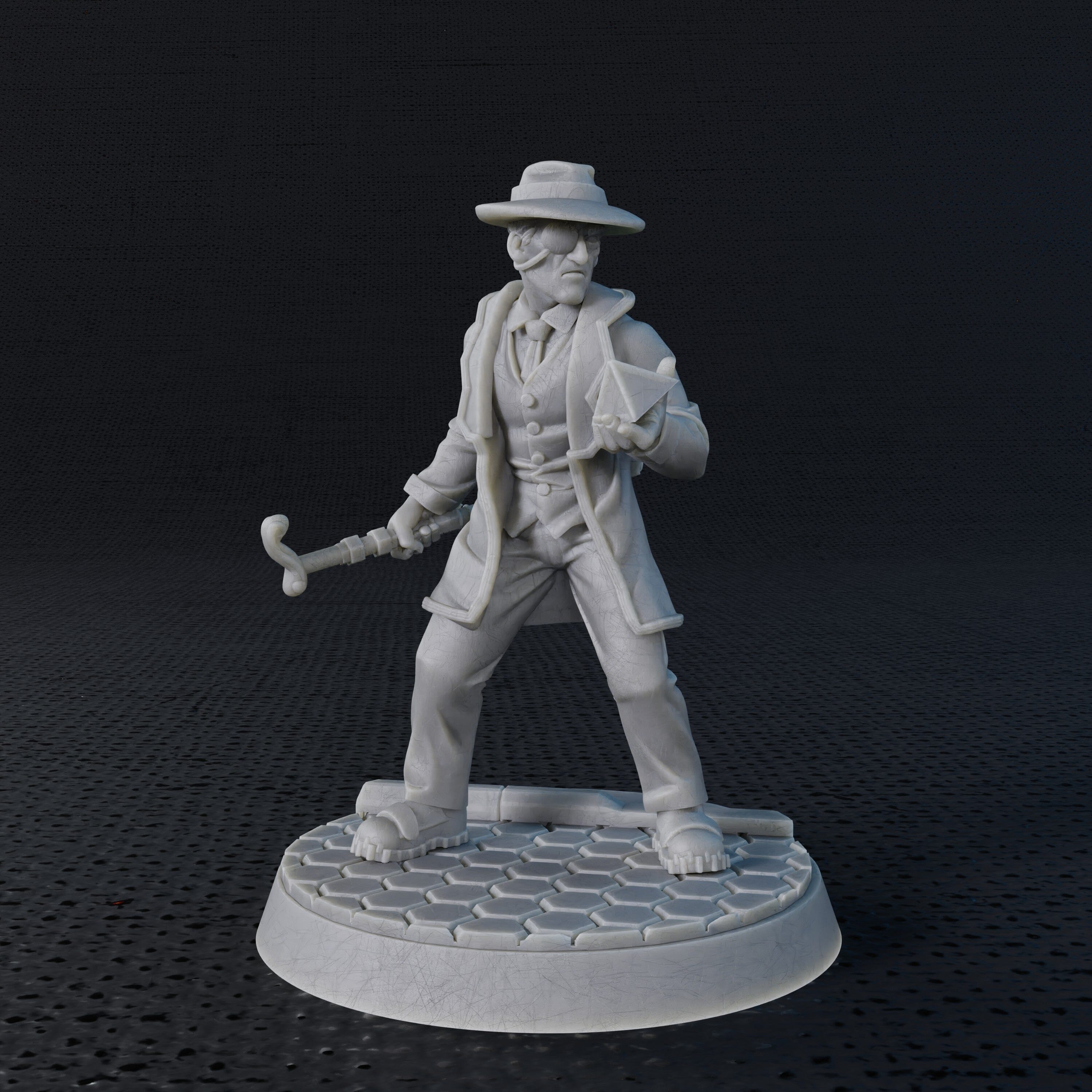 Modiphius Five Parsecs From Home The Old Hand file STL miniatura 32mm
