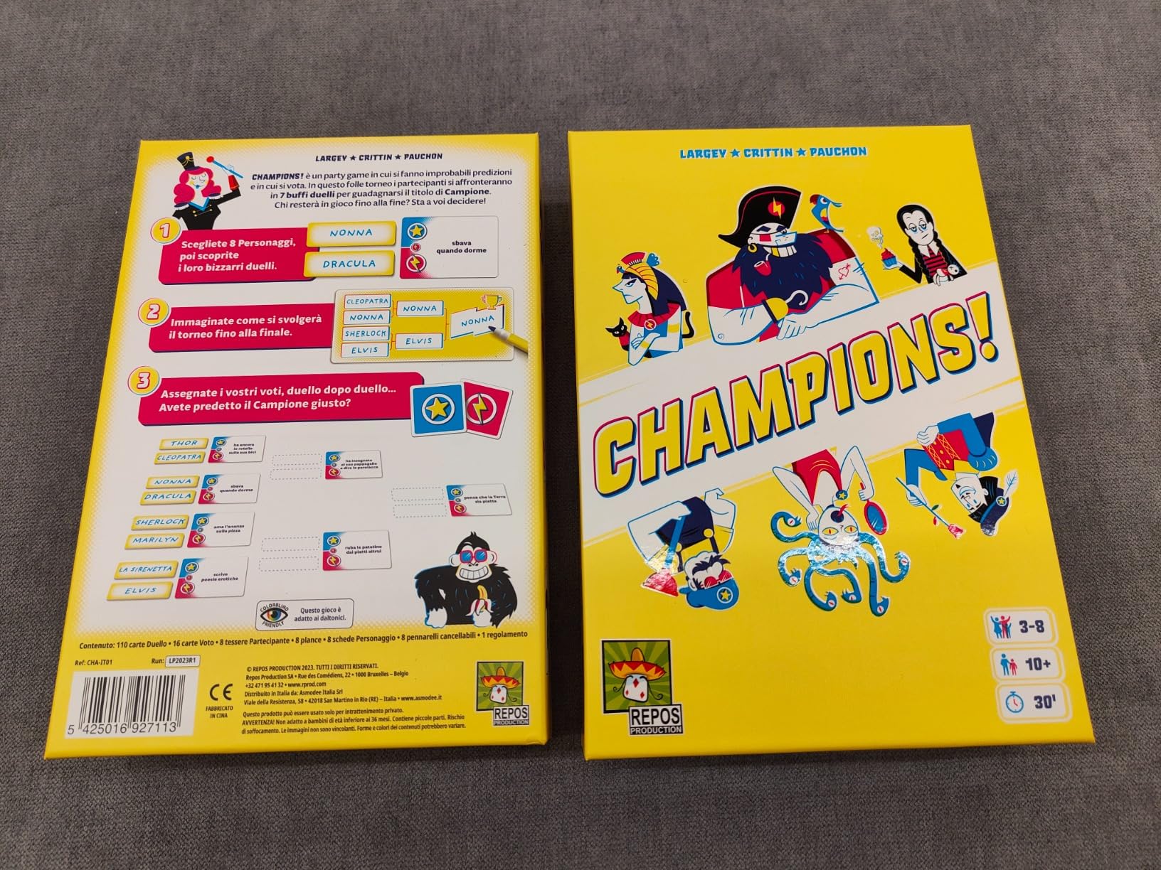 Asmodee Champions! party game edizione italiana 3-8 giocatori