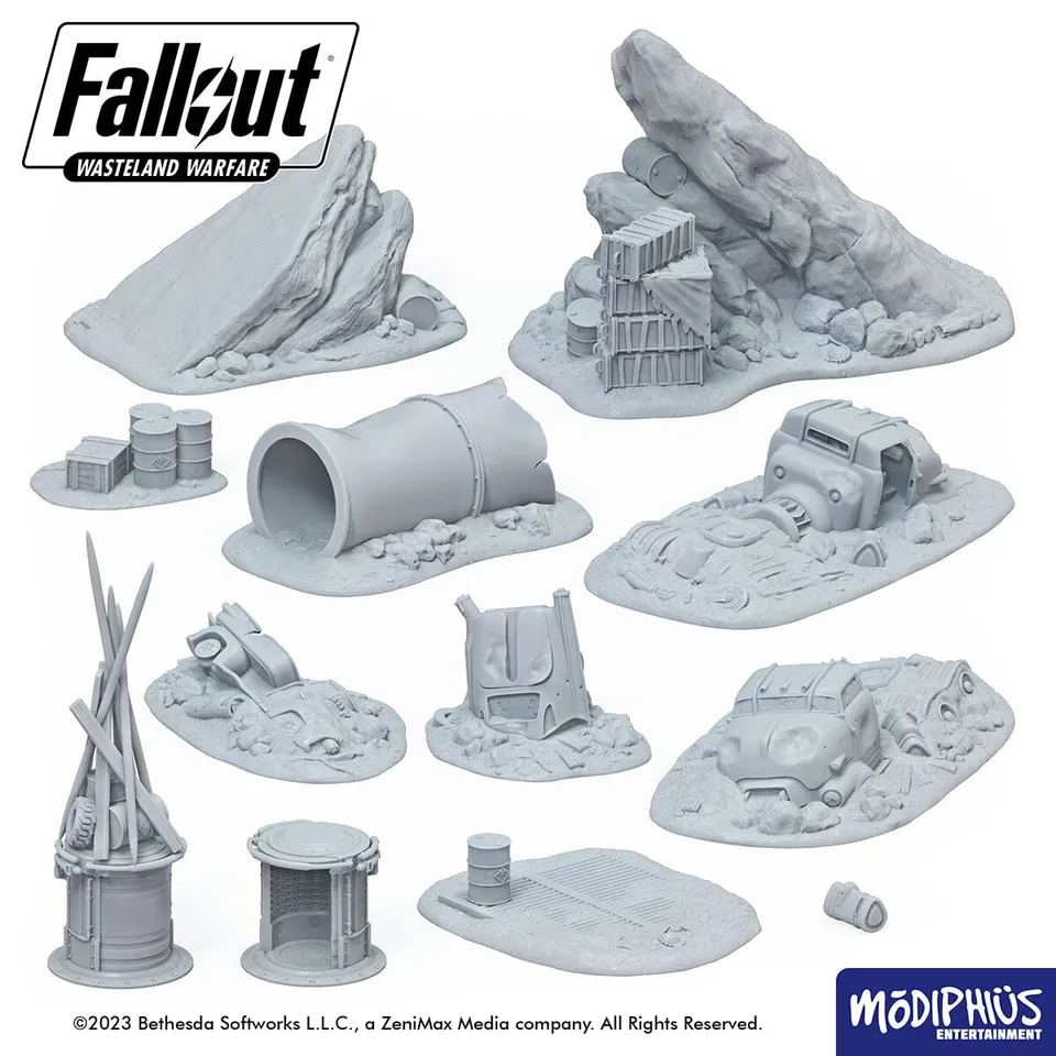 Fallout Wasteland Warfare Metal Dome terreno STL stampa 3D