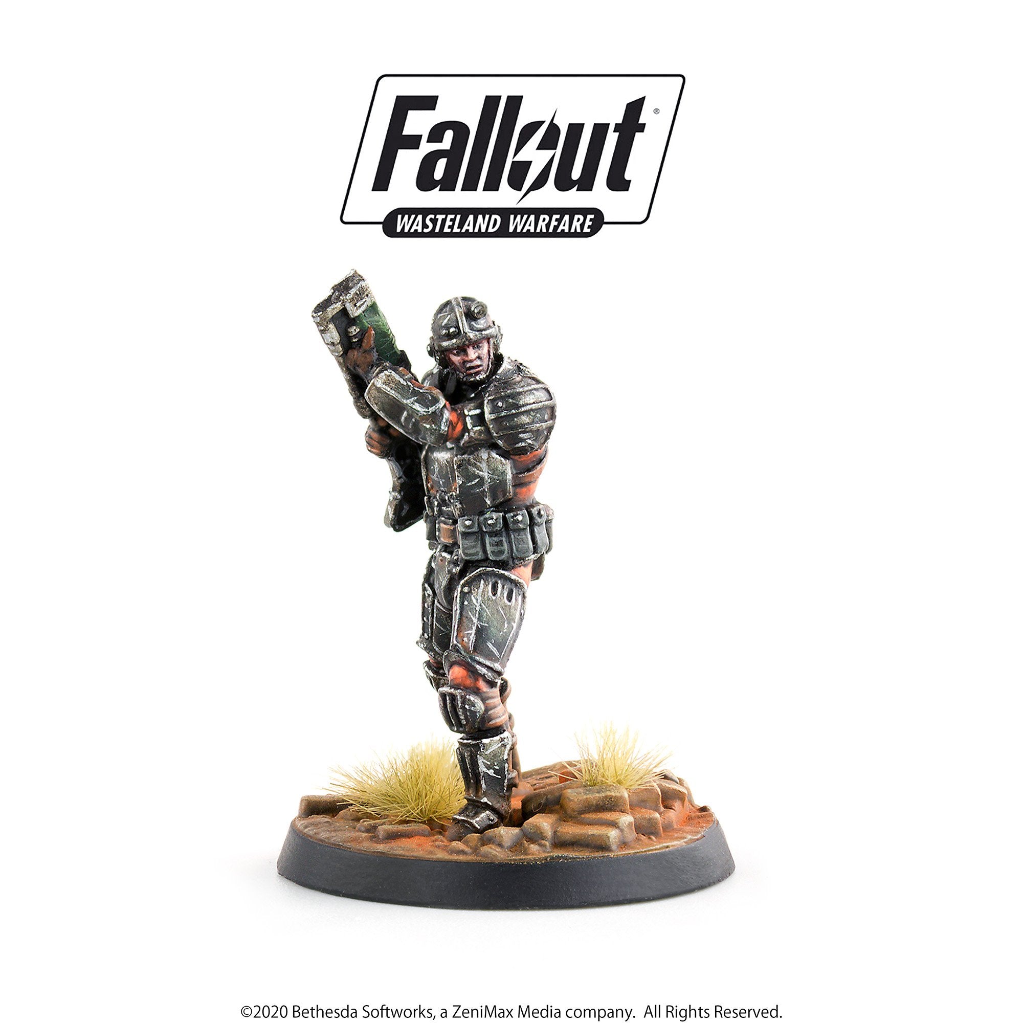 Fallout Wasteland Warfare Brotherhood Frontline Knights miniature