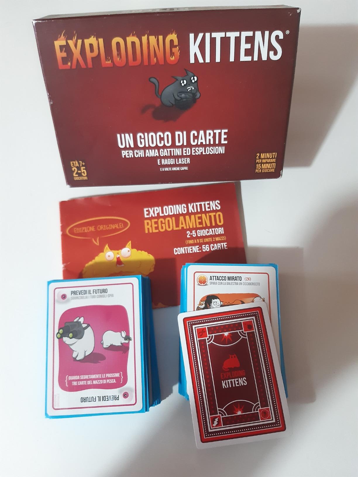 Asmodee Exploding Kittens gioco di carte base 2-5 giocatori