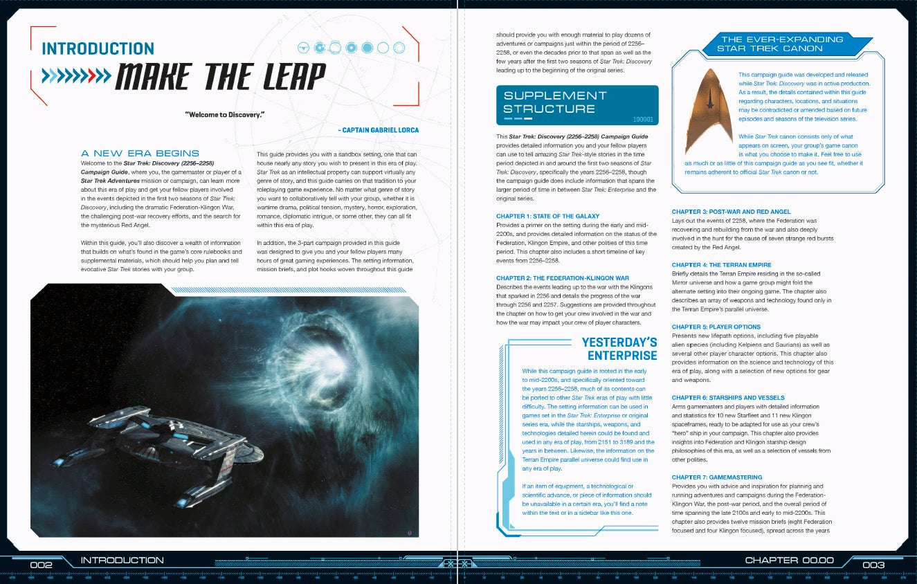 Modiphius Star Trek Adventures Discovery Campaign Guide libro 228 pp