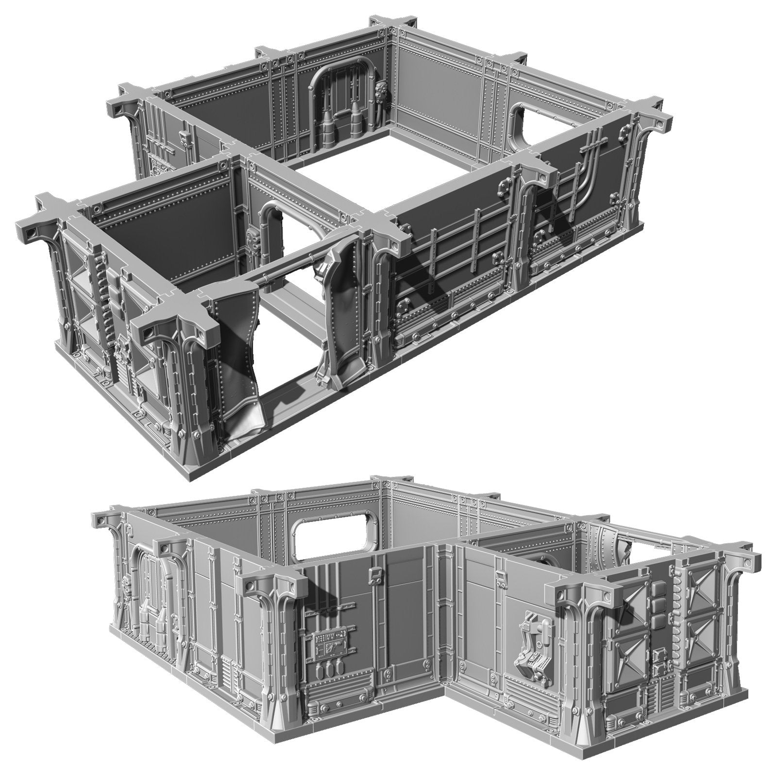Modiphius Fallout Wasteland Warfare Vault Walls Pack file STL