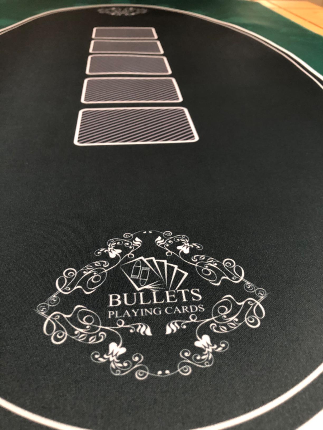 Bullets Paulie Tappetino Poker Verde 100x60 Texas Hold'em