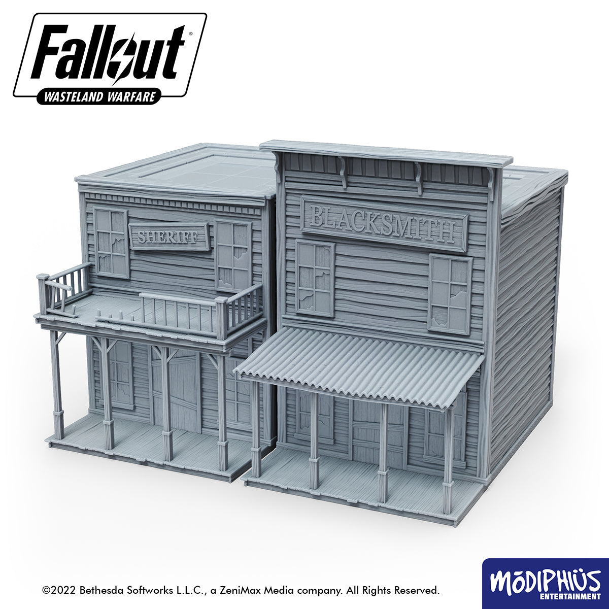 Fallout Wasteland Warfare Dry Rock Gulch Buildings File STL