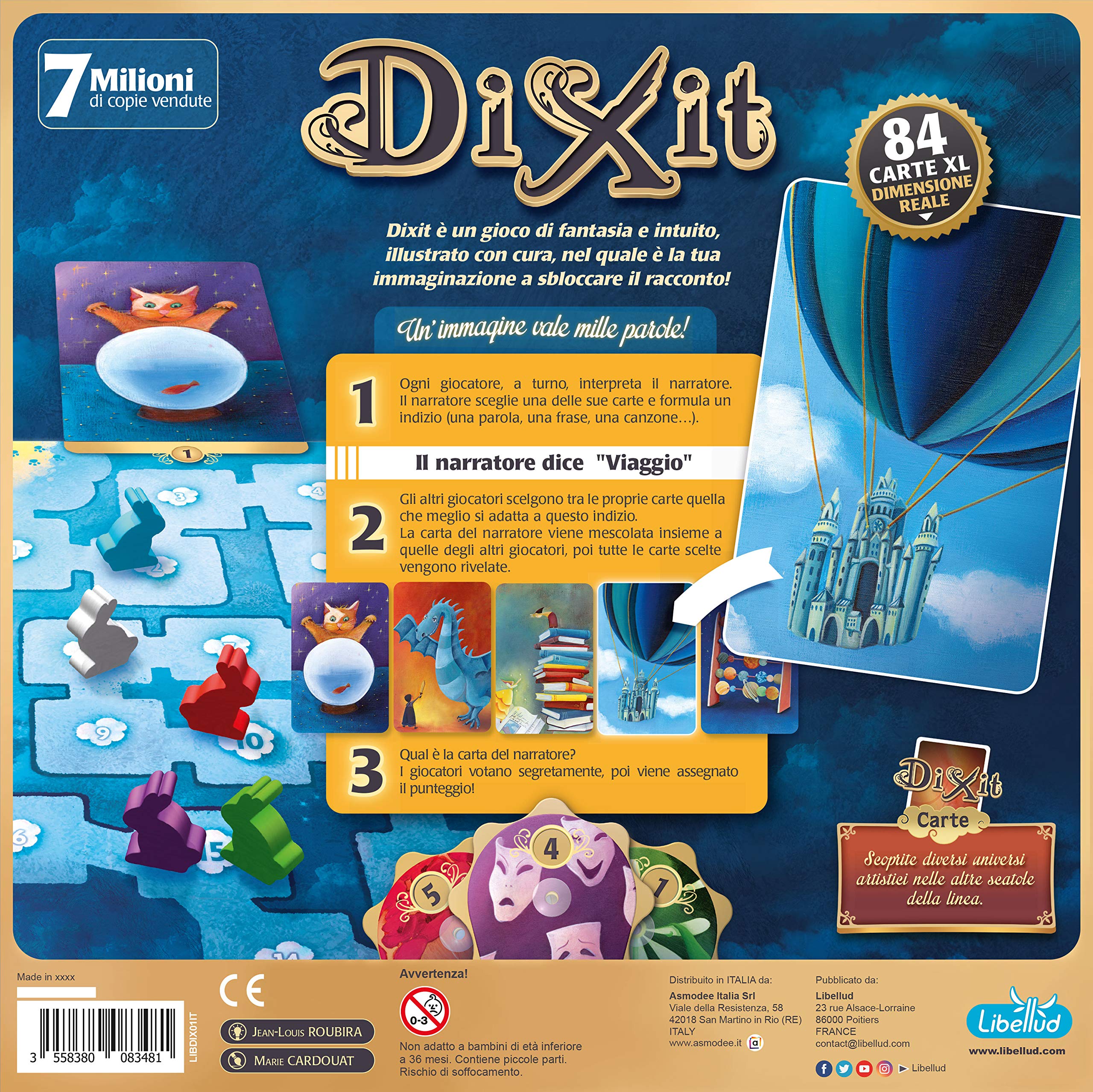 Asmodee Dixit Gioco da Tavolo Base 3-8 Giocatori