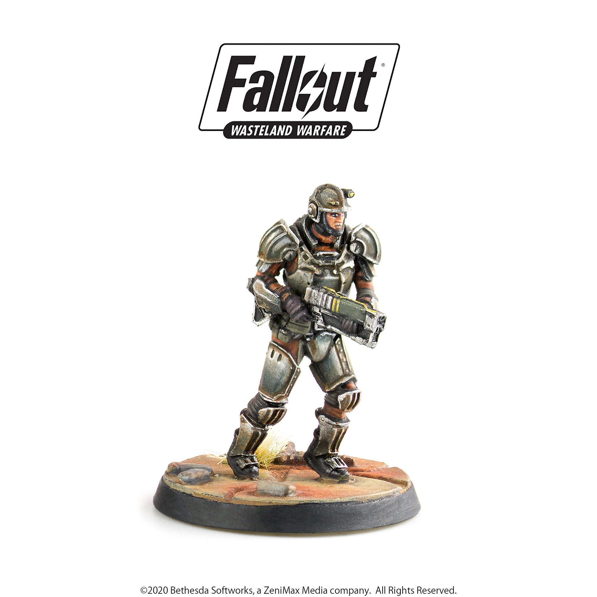 Fallout Wasteland Warfare Brotherhood Frontline Knights miniature