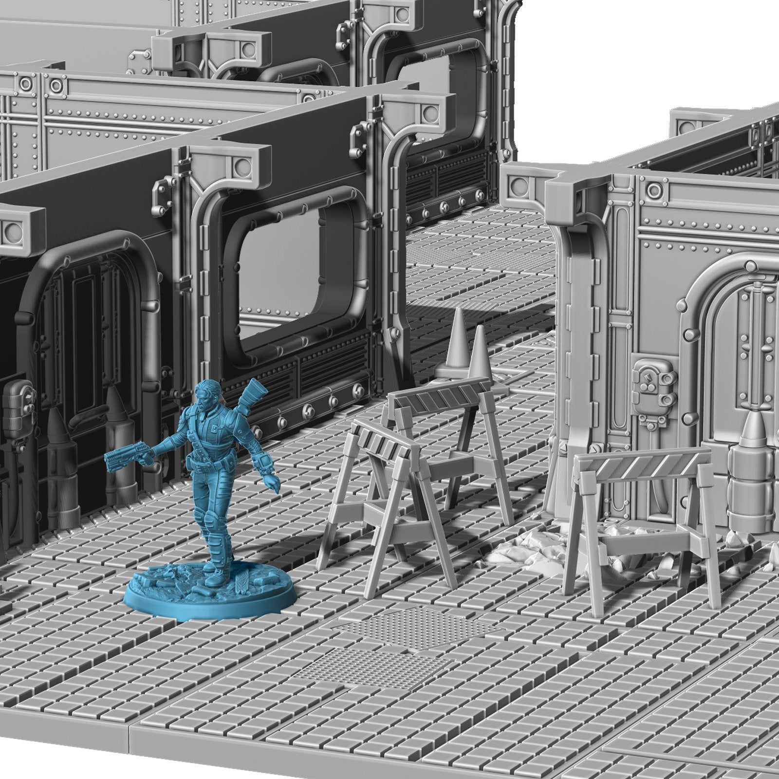 Modiphius Fallout: Wasteland Warfare File STL Vault Flooring Pack digitale