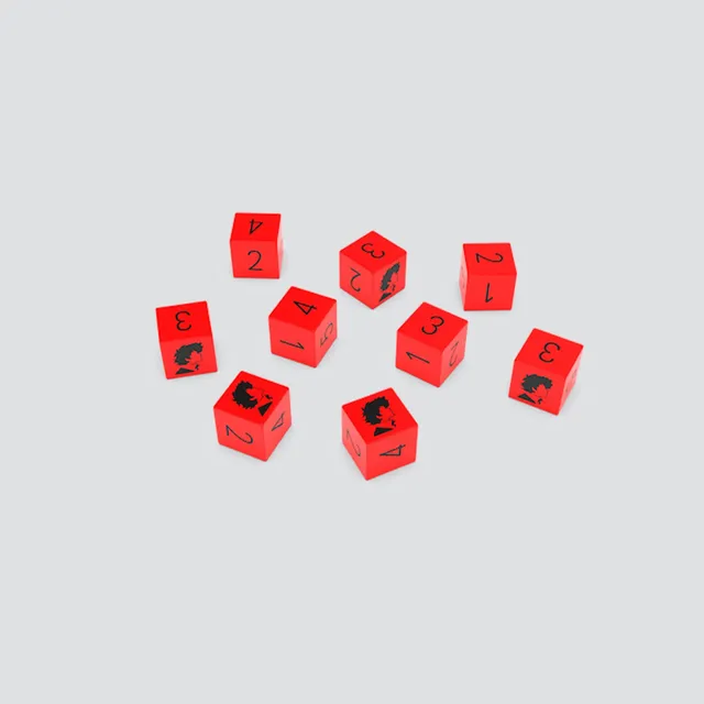 MANA Cowboy Bebop Dice Spike set 9 dadi D6 gioco ruolo