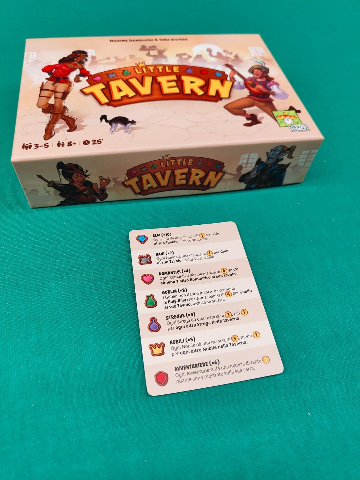 Asmodee Little Tavern gioco da tavolo italiano 3-5 giocatori