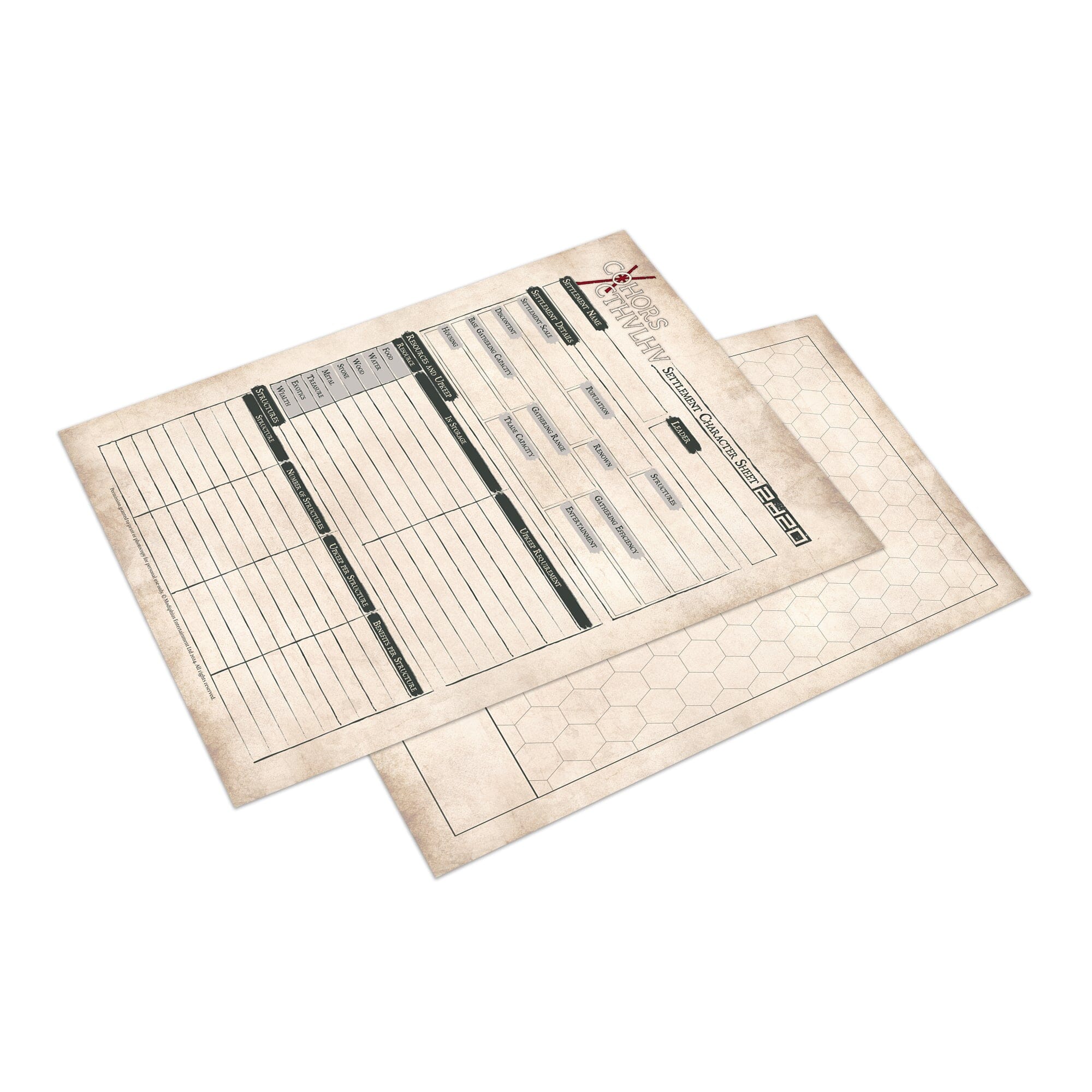 Modiphius Cohors Cthulhu GM Toolkit schermo master + mappe