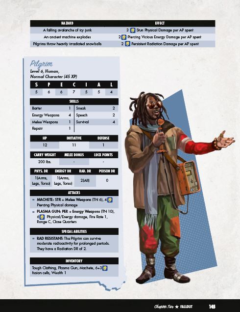 Modiphius Fallout GDR Winter of Atom manuale quest 248 pagine