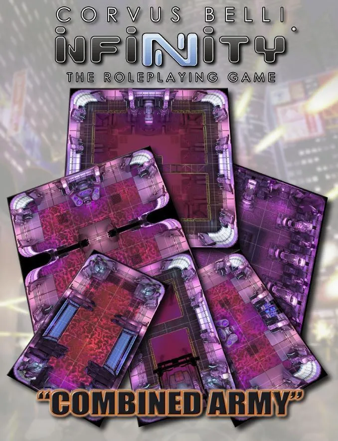 Modiphius Infinity Combined Army Geomorphic Tile Set PDF 49 tiles