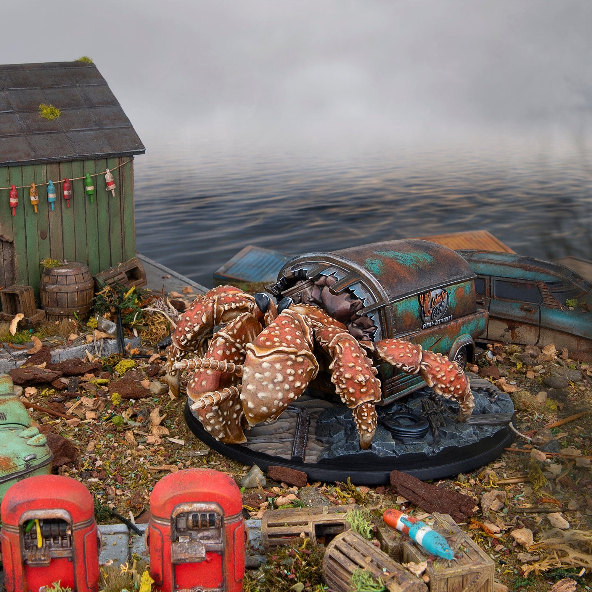 Modiphius Fallout Hermit Crab miniatura resina 32mm