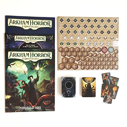 Asmodee Arkham Horror LCG set base aggiornato gioco carte italiano
