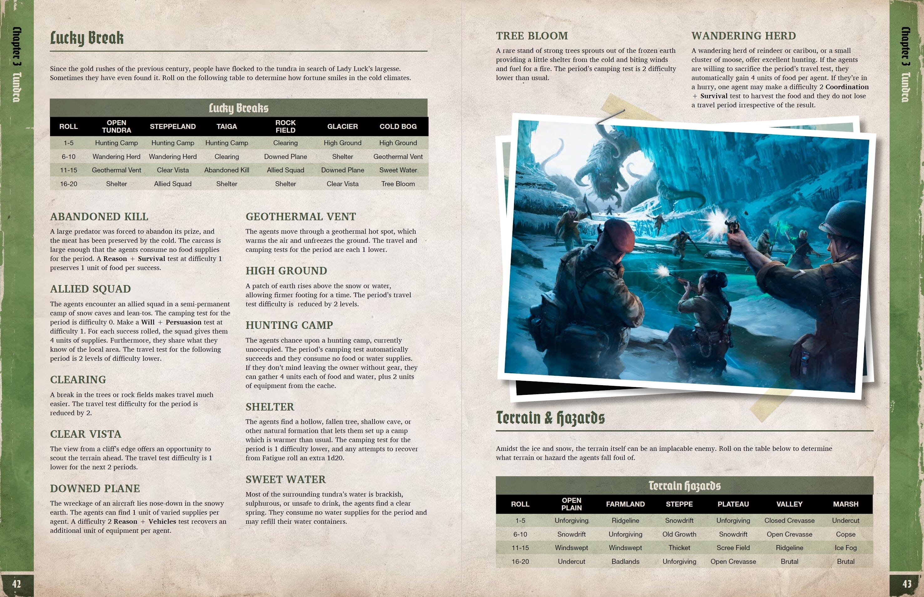 Modiphius Achtung Cthulhu Unexplored Swamp Tundra PDF 55pp