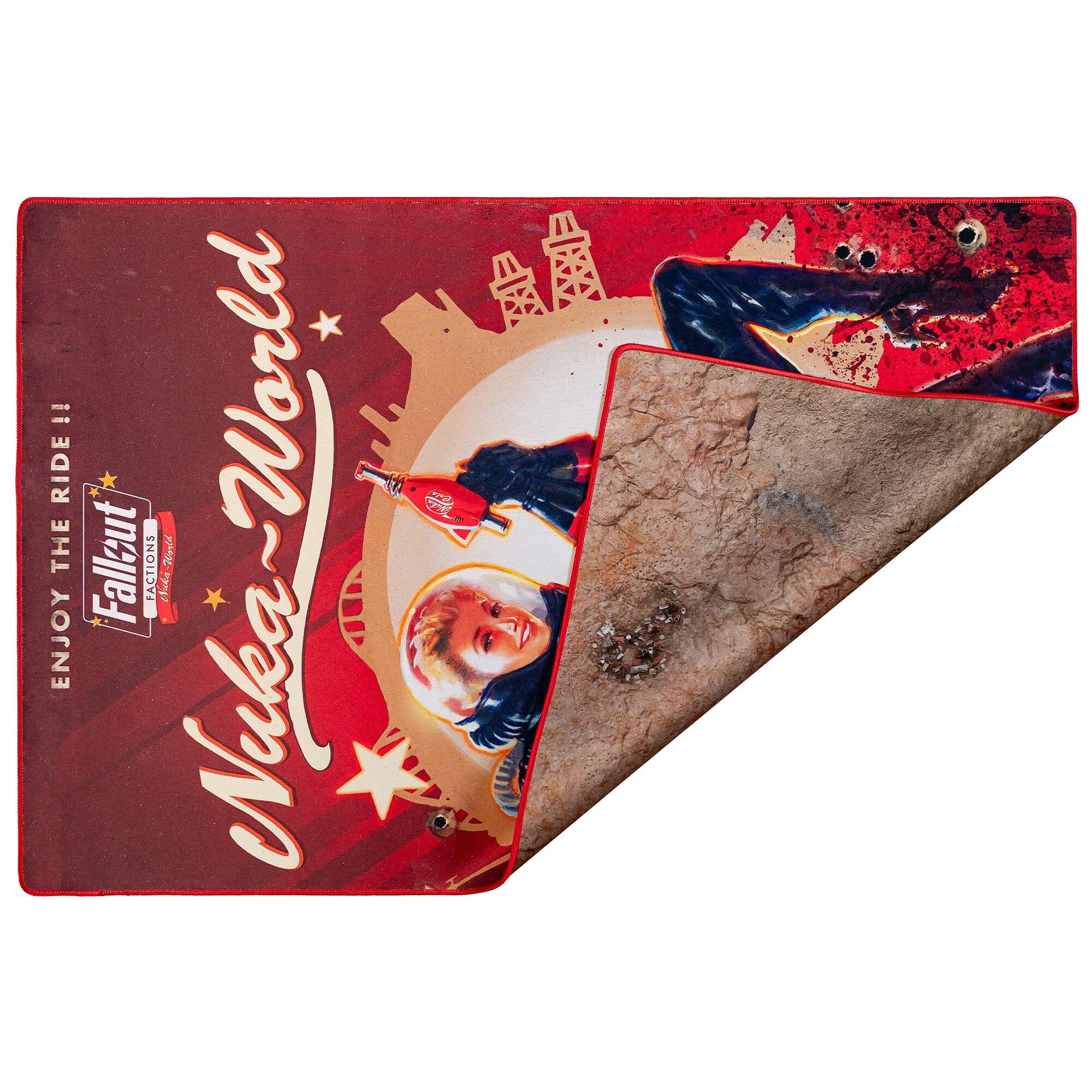 Modiphius Fallout Factions Nuka-World Battle Map neoprene