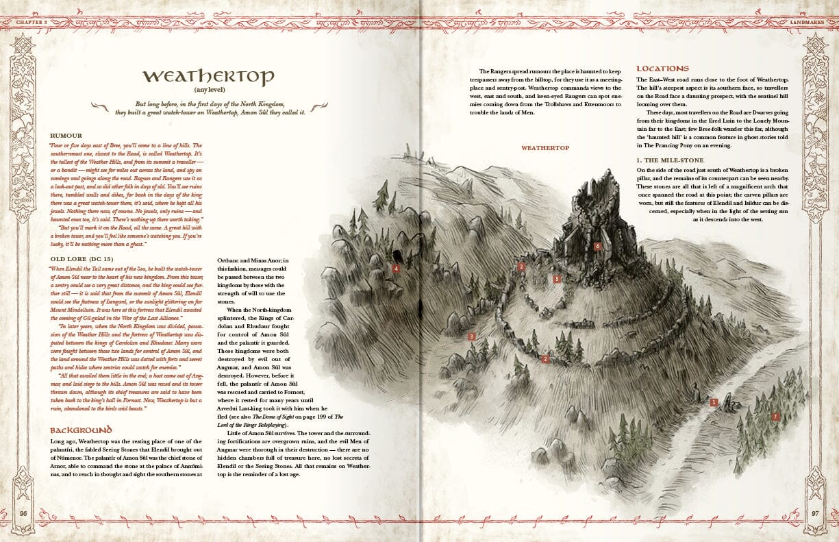 Modiphius The One Ring Ruins of Eriador manuale gioco ruolo