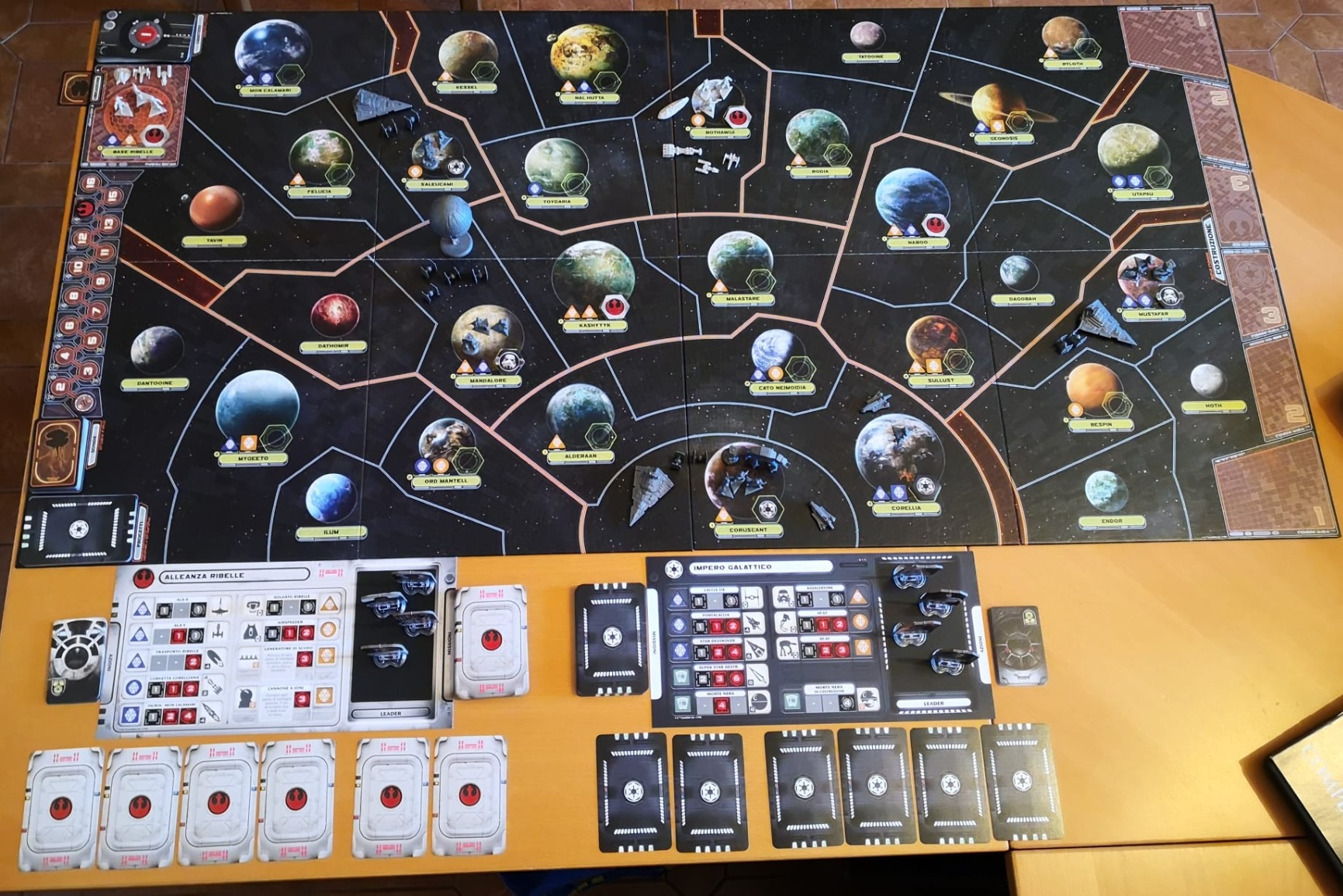 Star Wars Rebellion gioco da tavolo strategico italiano 2-4