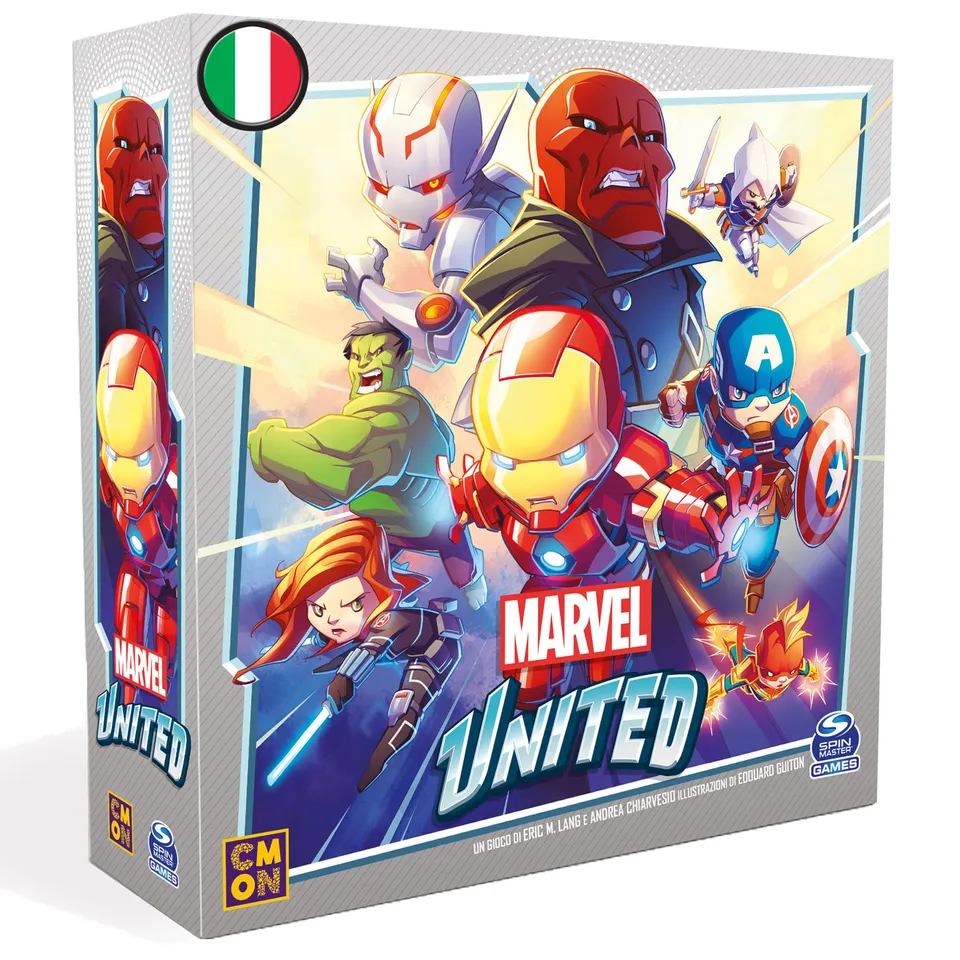 Marvel United gioco base collaborativo miniature 1-4 giocatori ITA