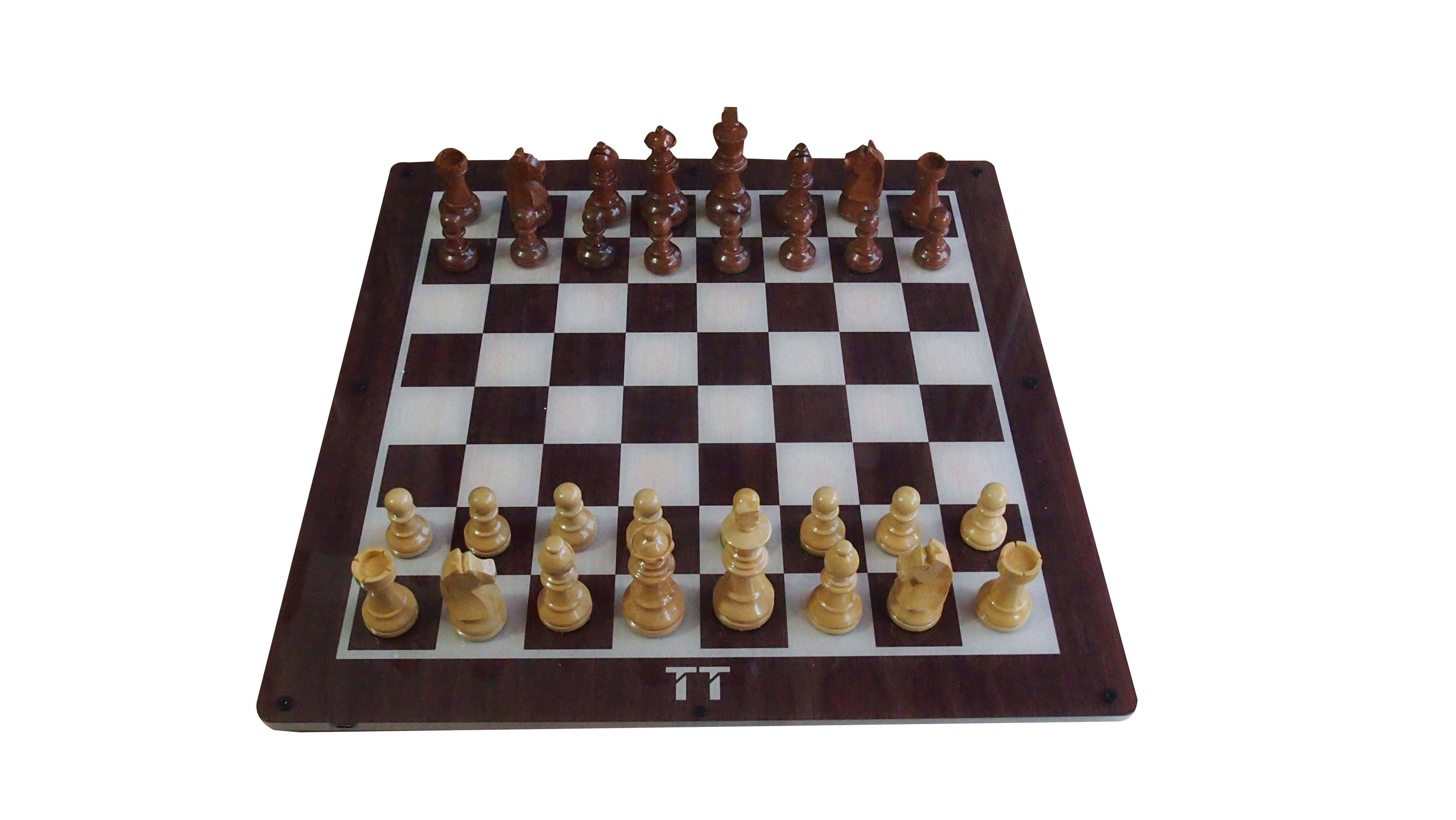 Tabutronic Cerno 45mm scacchiera elettronica noce con chip 25mm