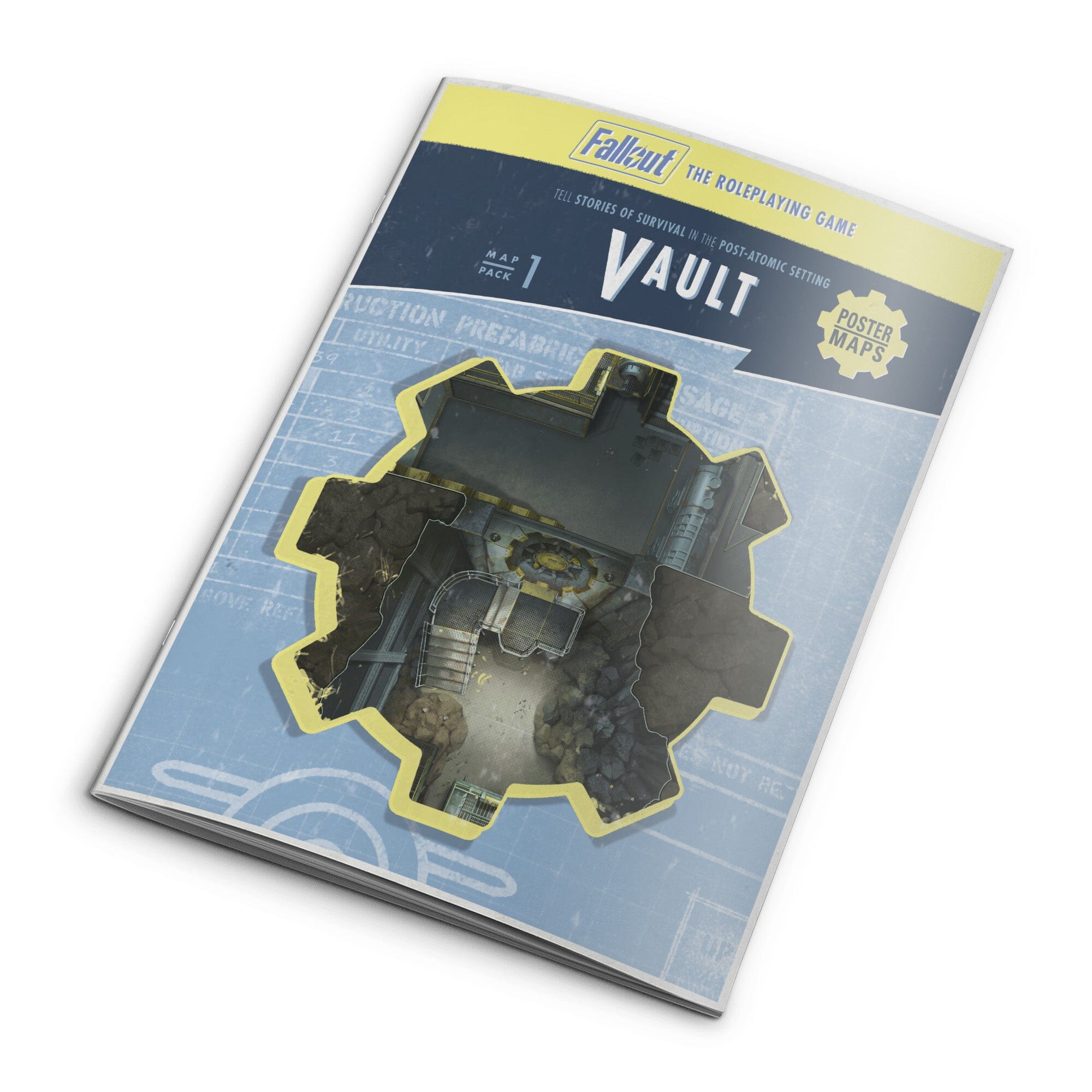 Modiphius Fallout GDR Map Pack 1 Vault Mappe Battlemap 8 Poster