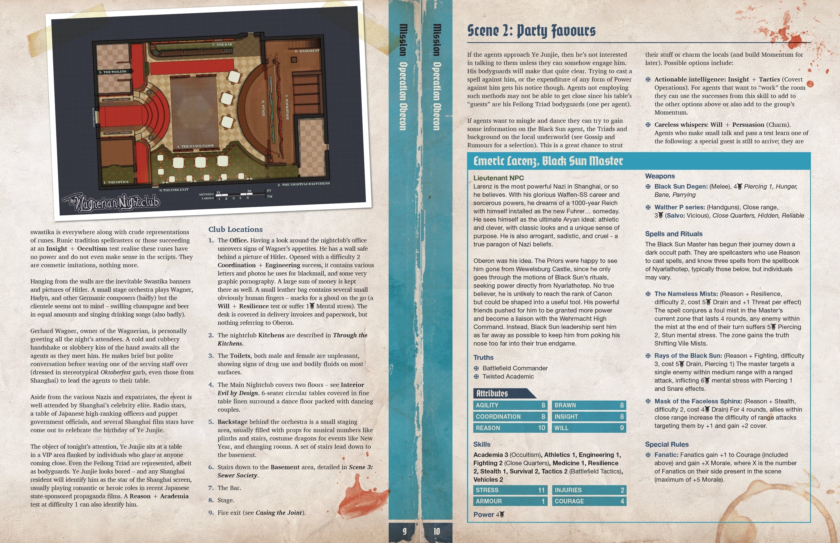 Modiphius Achtung! Cthulhu Operation Oberon avventura PDF 26 pagine