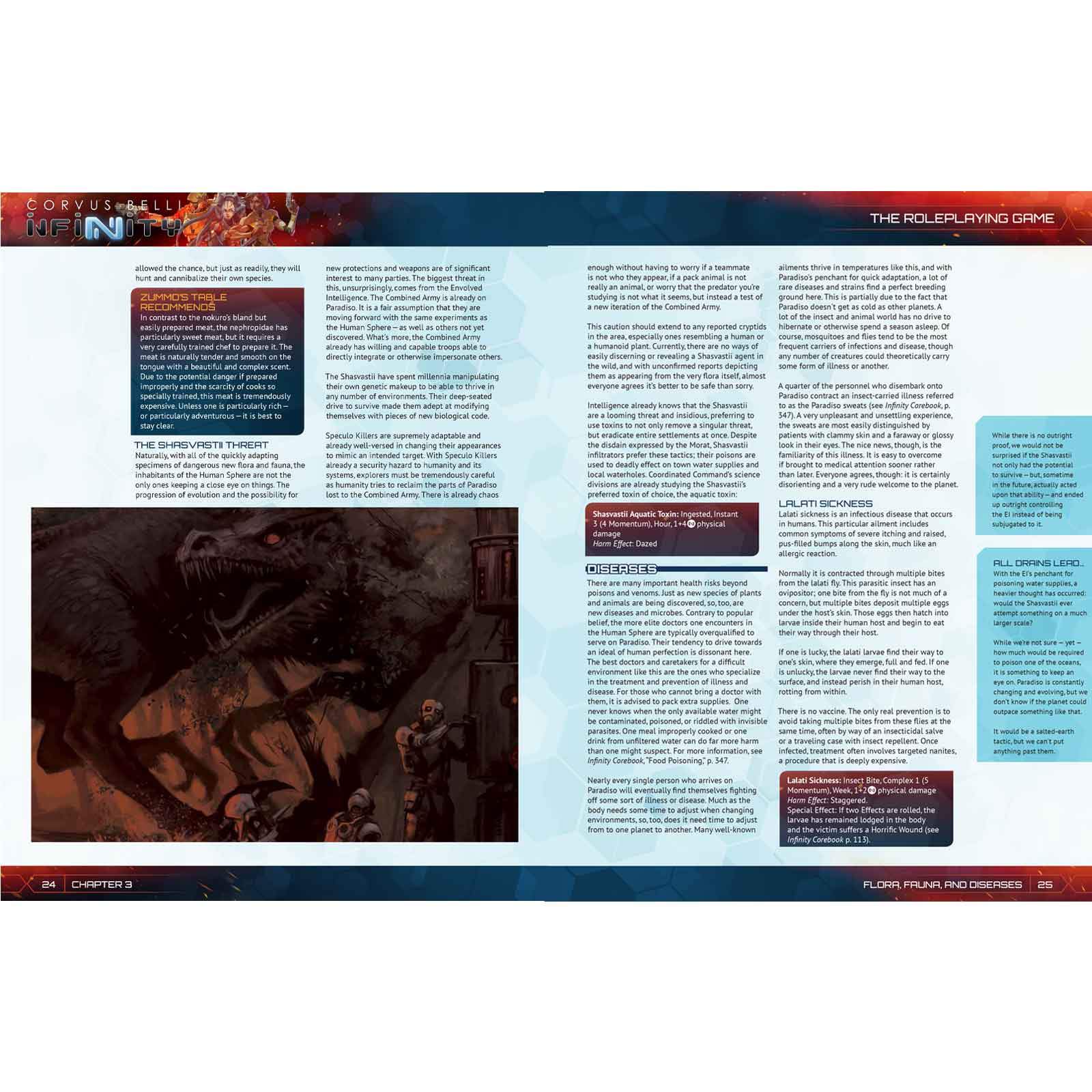 Modiphius Infinity Paradiso manuale PDF gioco di ruolo