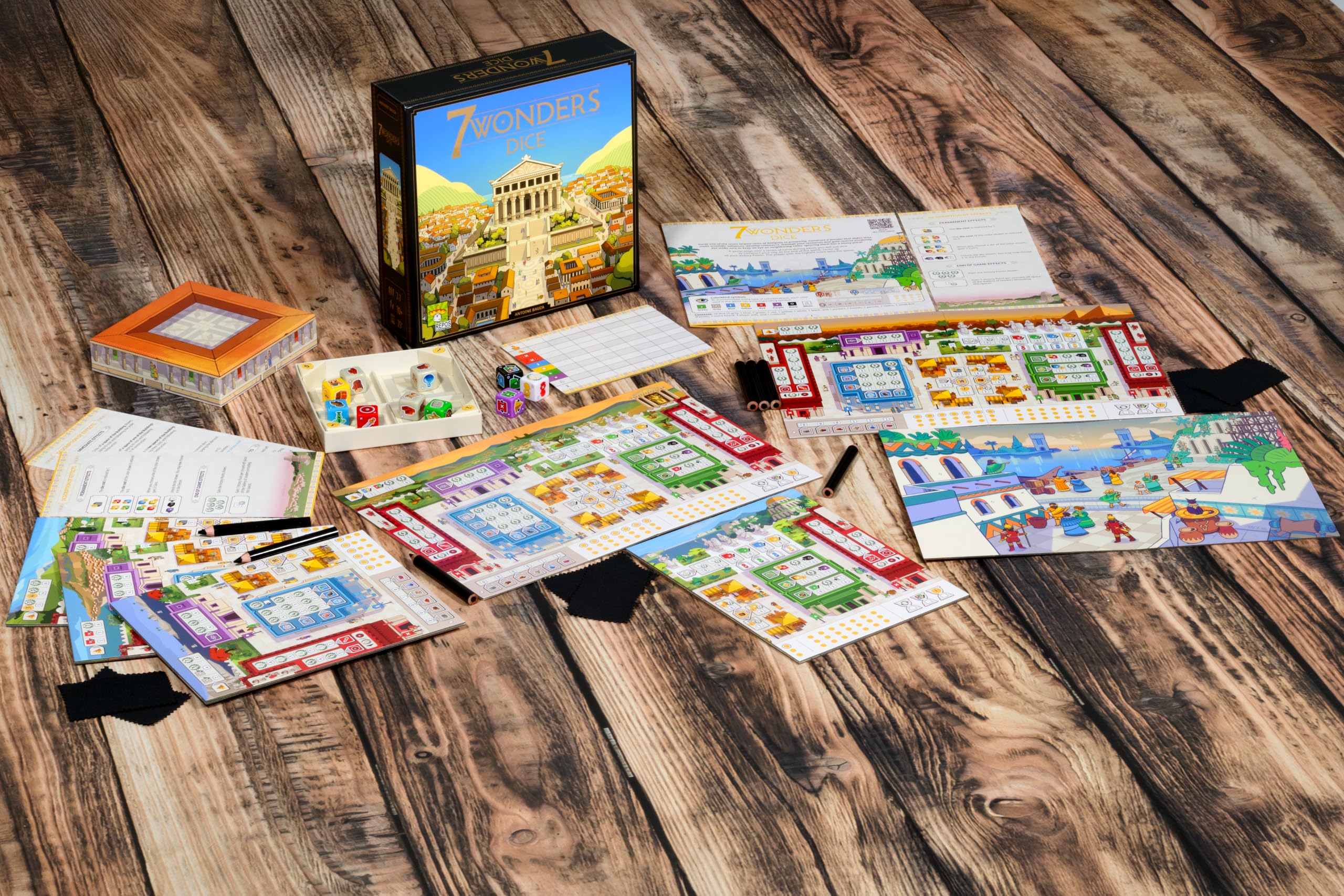 Asmodee 7 Wonders Dice gioco da tavolo roll & write italiano