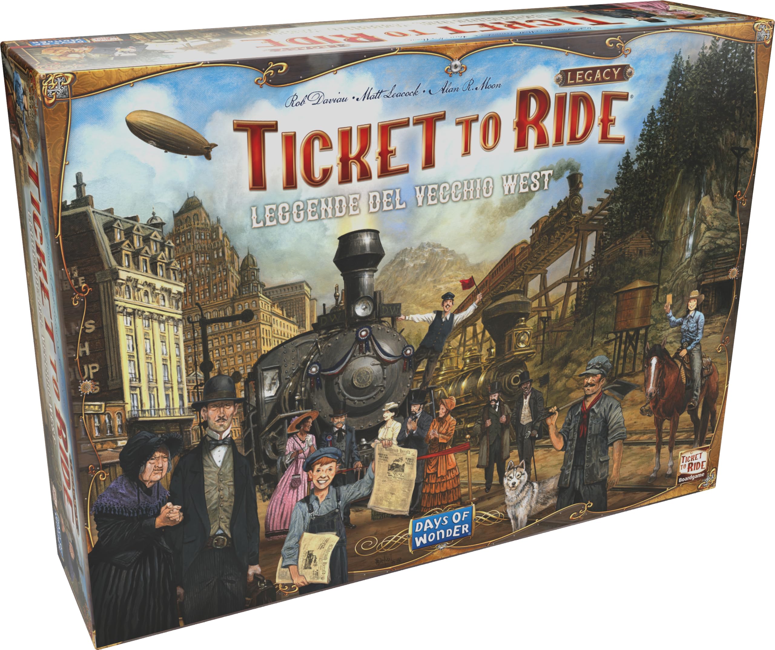 Asmodee Ticket to Ride Legacy Leggende Vecchio West gioco da tavolo