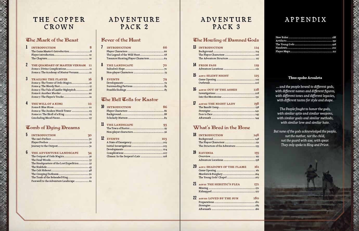 Modiphius Symbaroum Adventure Collection manuale GDR avventure