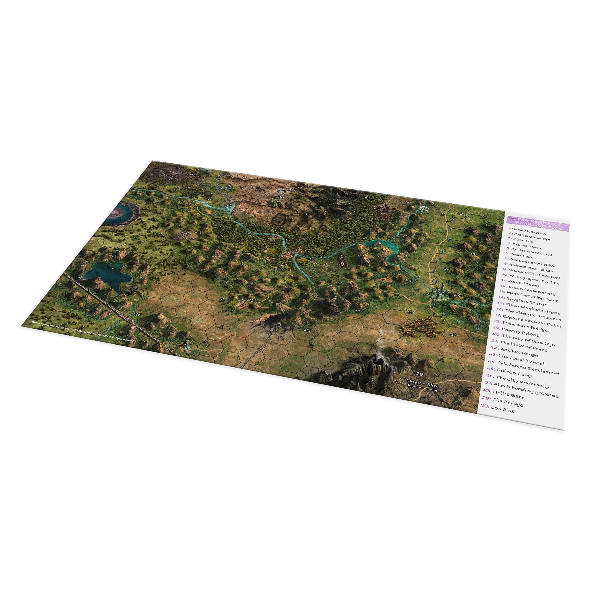 Modiphius Dreams and Machines GM's Toolkit schermo master
