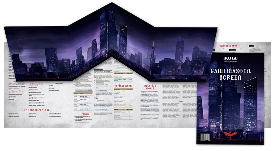 Modiphius KULT Divinity Lost schermo master PDF digitale
