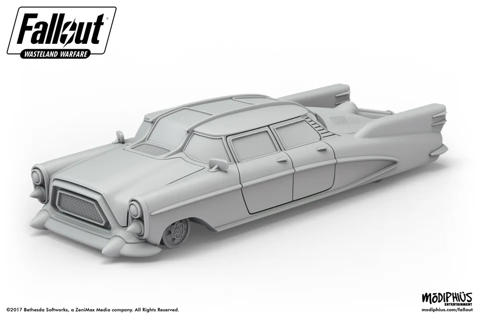 Modiphius Fallout: Wasteland Warfare Auto Corvega Atomic V8 STL