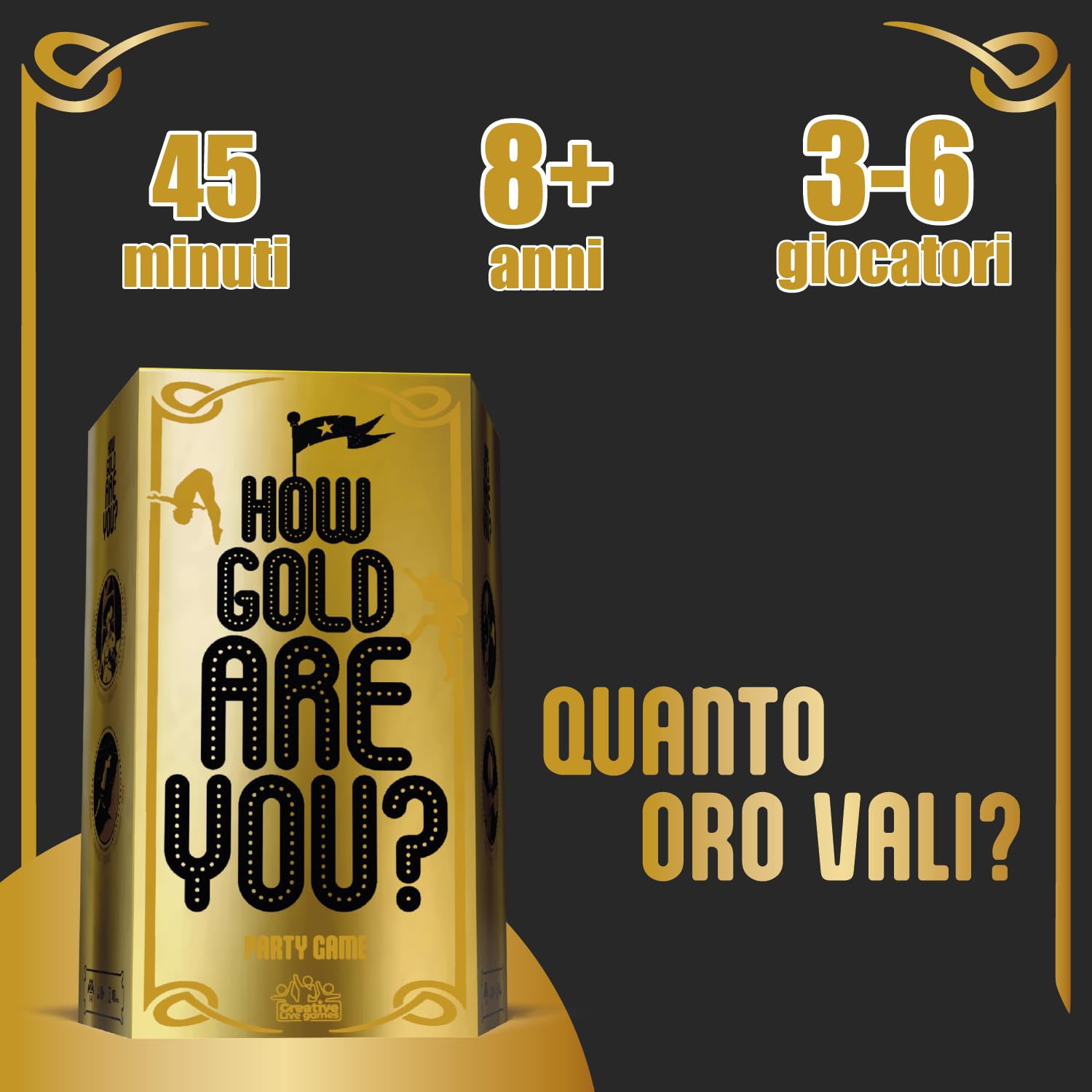 Asmodee How Gold Are You? gioco di bluff 3-6 giocatori