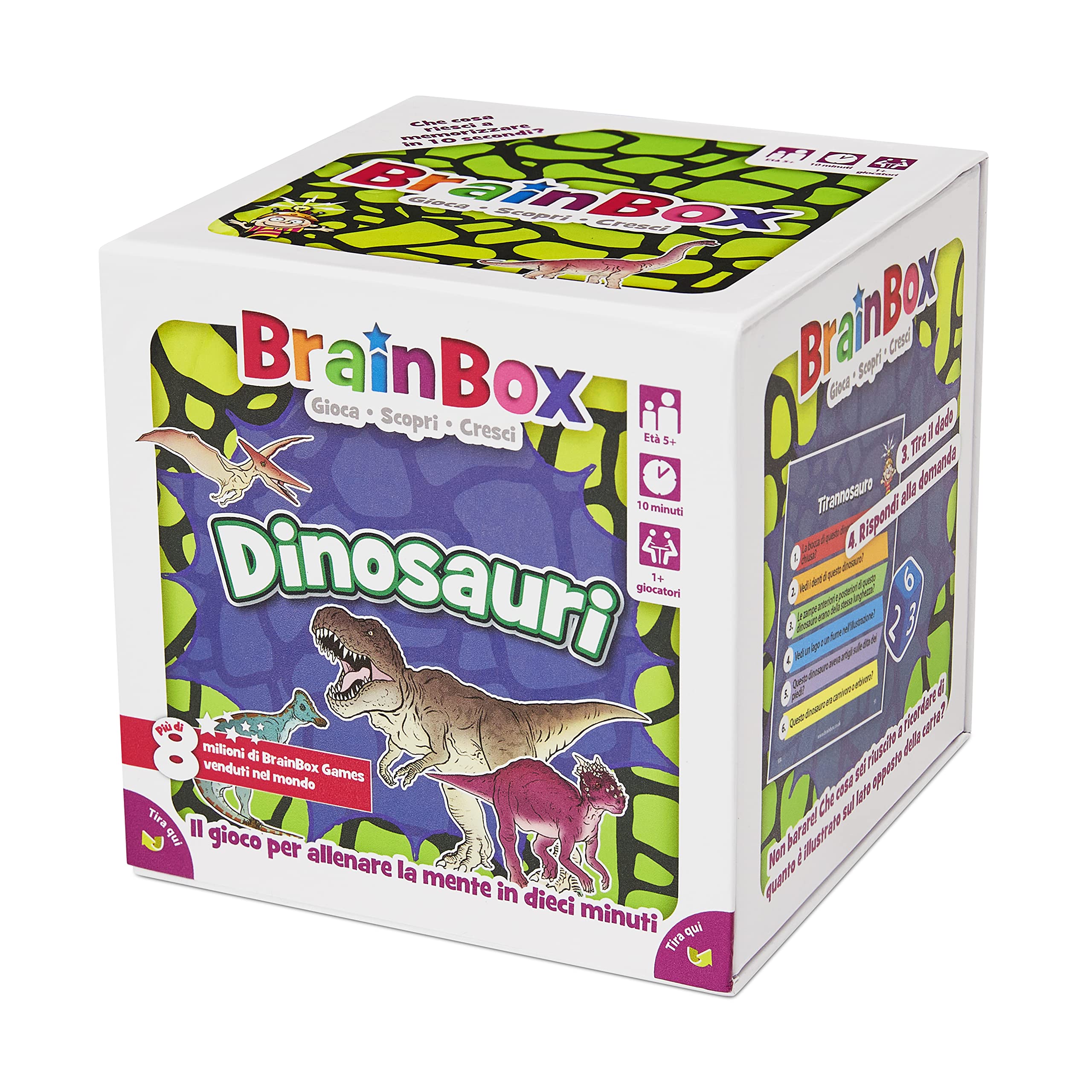 Asmodee Giochi per Bambini BrainBox Dinosauri 2022 gioco memoria