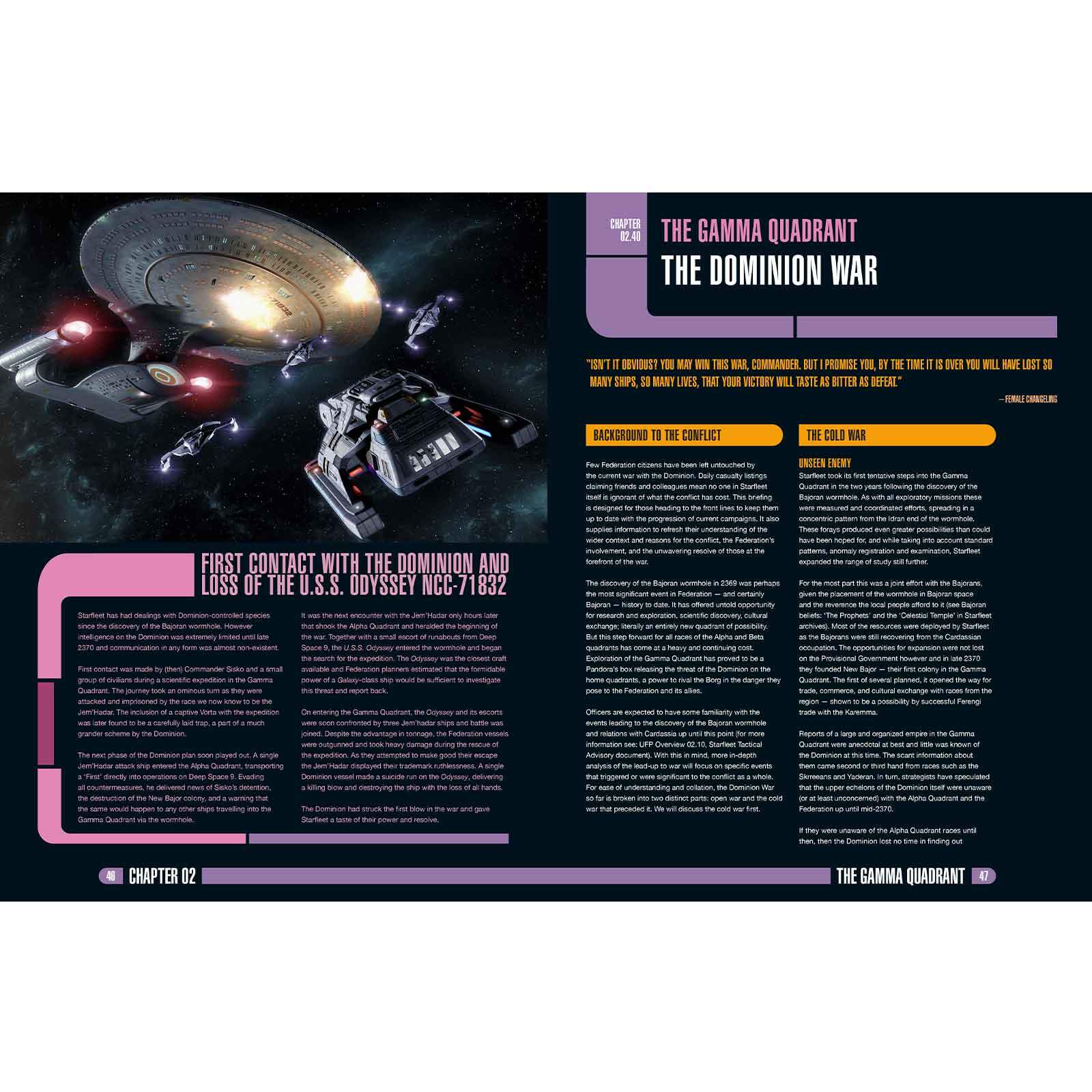 Modiphius Star Trek Adventures Gamma Quadrant manuale PDF Dominion