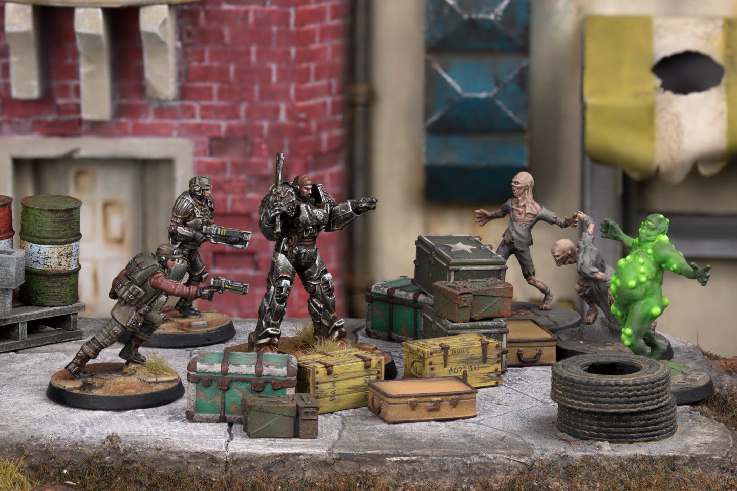Modiphius Fallout Wasteland Warfare Scenici Cases and Crates 10pz