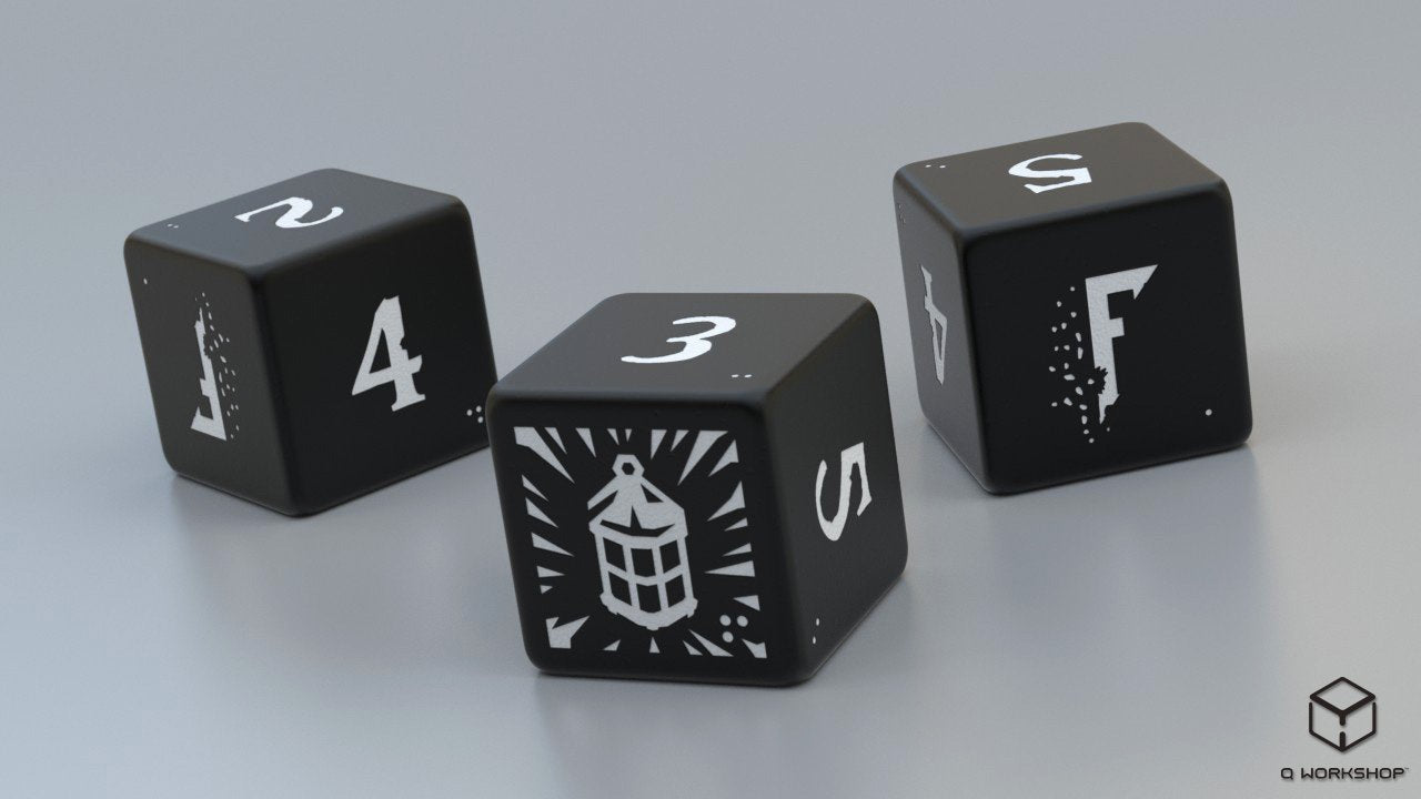 Fragged Aeternum set 3 dadi D6 gioco di ruolo Modiphius
