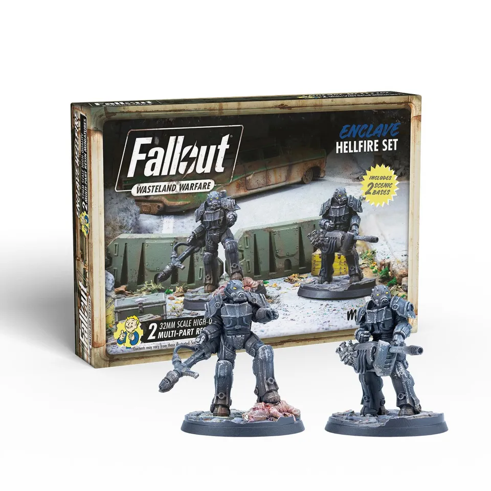 Modiphius Fallout: Wasteland Warfare Enclave Hellfire miniature resina