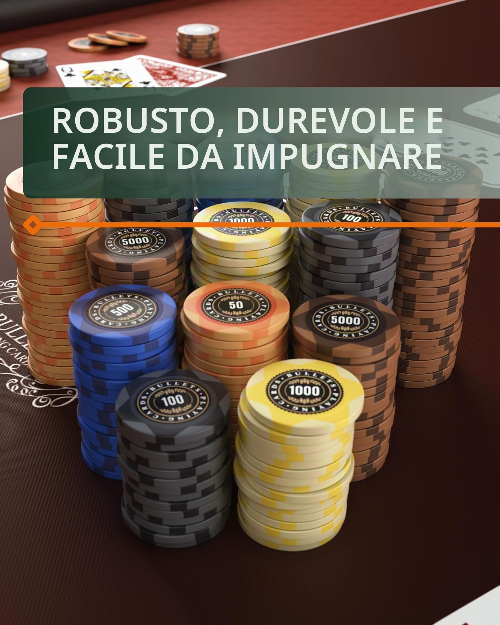 Cards&Co Adriana fiches poker 25 chip 10000 da 14 g