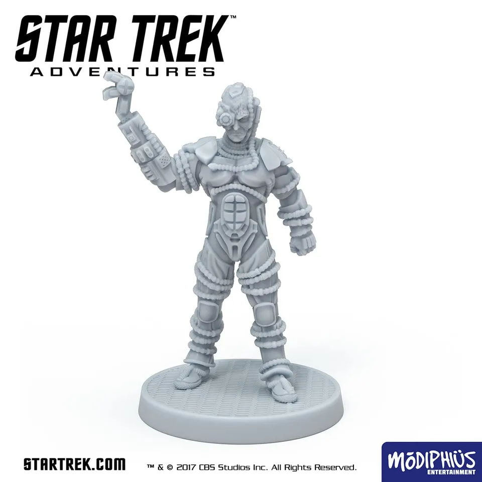 Modiphius Star Trek Adventures Borg Male 3 miniatura STL 32mm