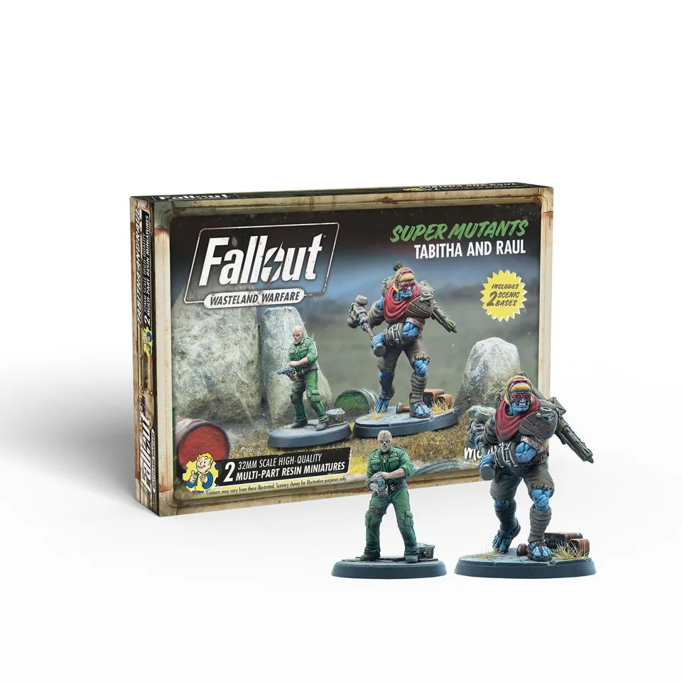 Fallout Wasteland Warfare Tabitha and Raul 2 miniature