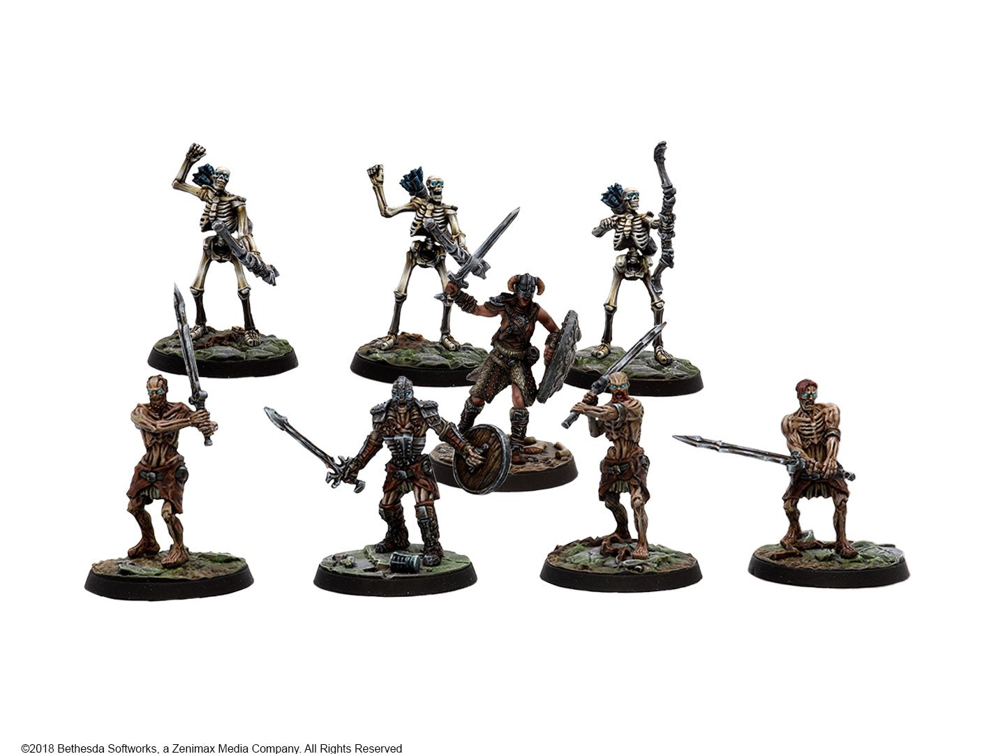 Modiphius Elder Scrolls Bleak Falls Barrow set 8 miniature 32mm