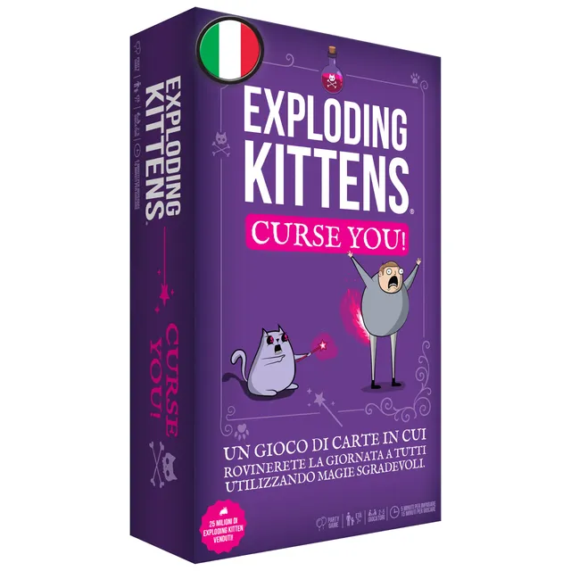 Exploding Kittens Curse You gioco di carte party 2-5 giocatori