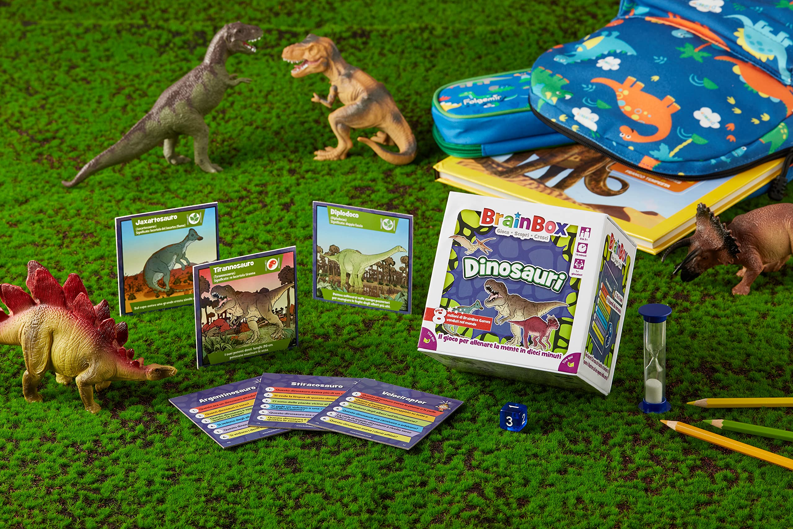 Asmodee Giochi per Bambini BrainBox Dinosauri 2022 gioco memoria