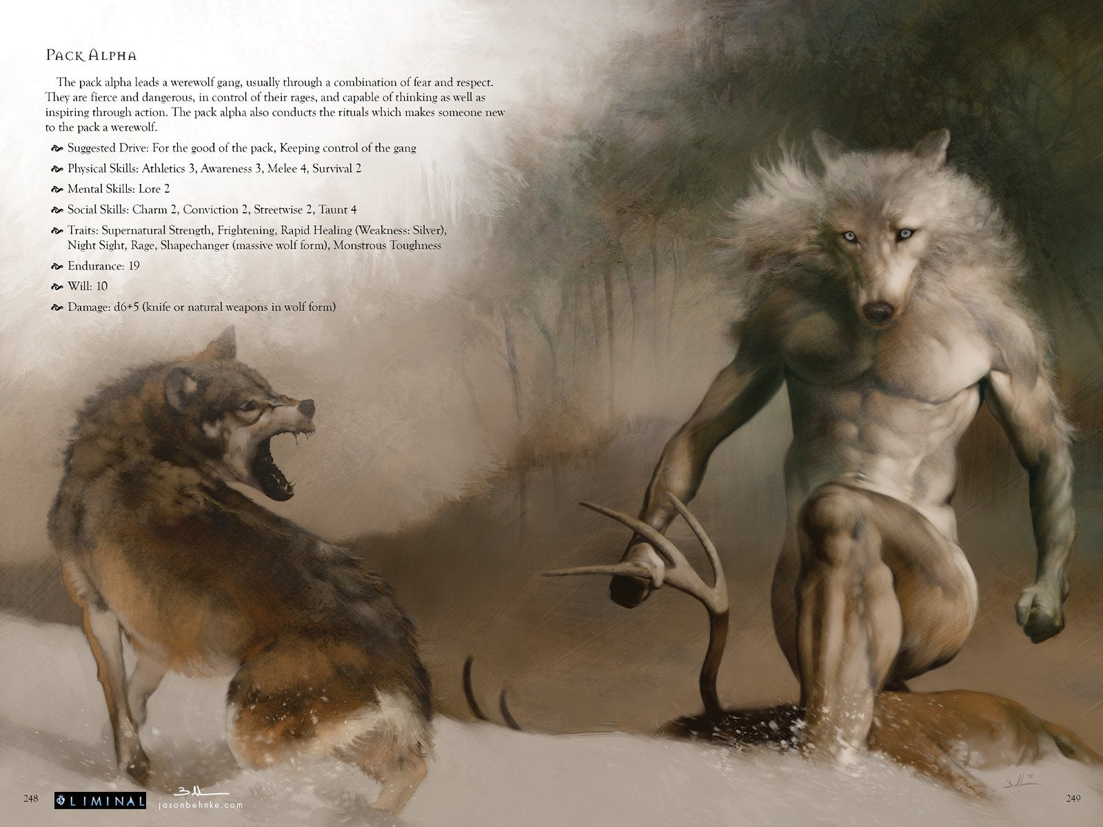 Modiphius Liminal Core Book manuale GDR urban fantasy