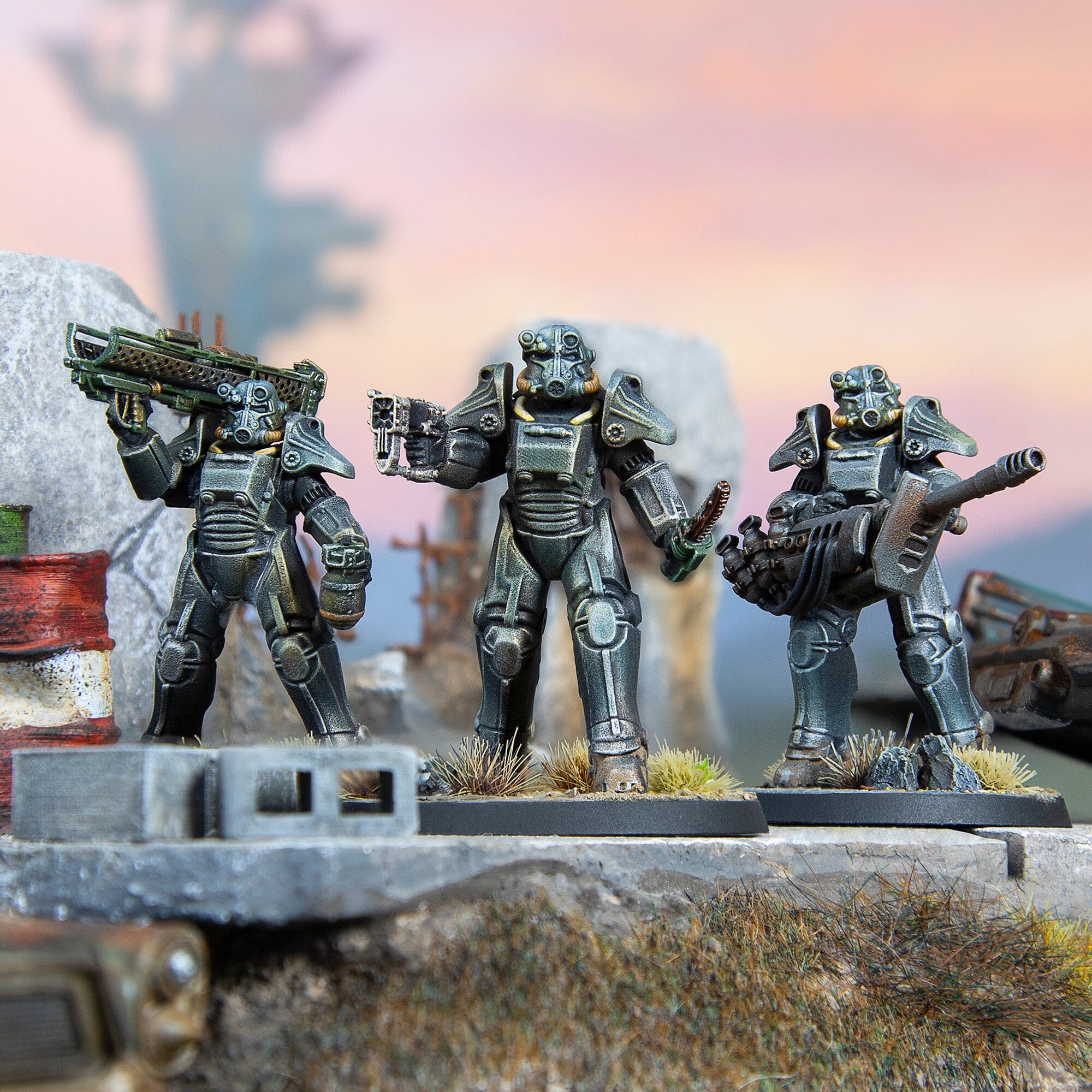 Modiphius Fallout Wasteland Warfare Brotherhood T-45 Miniature