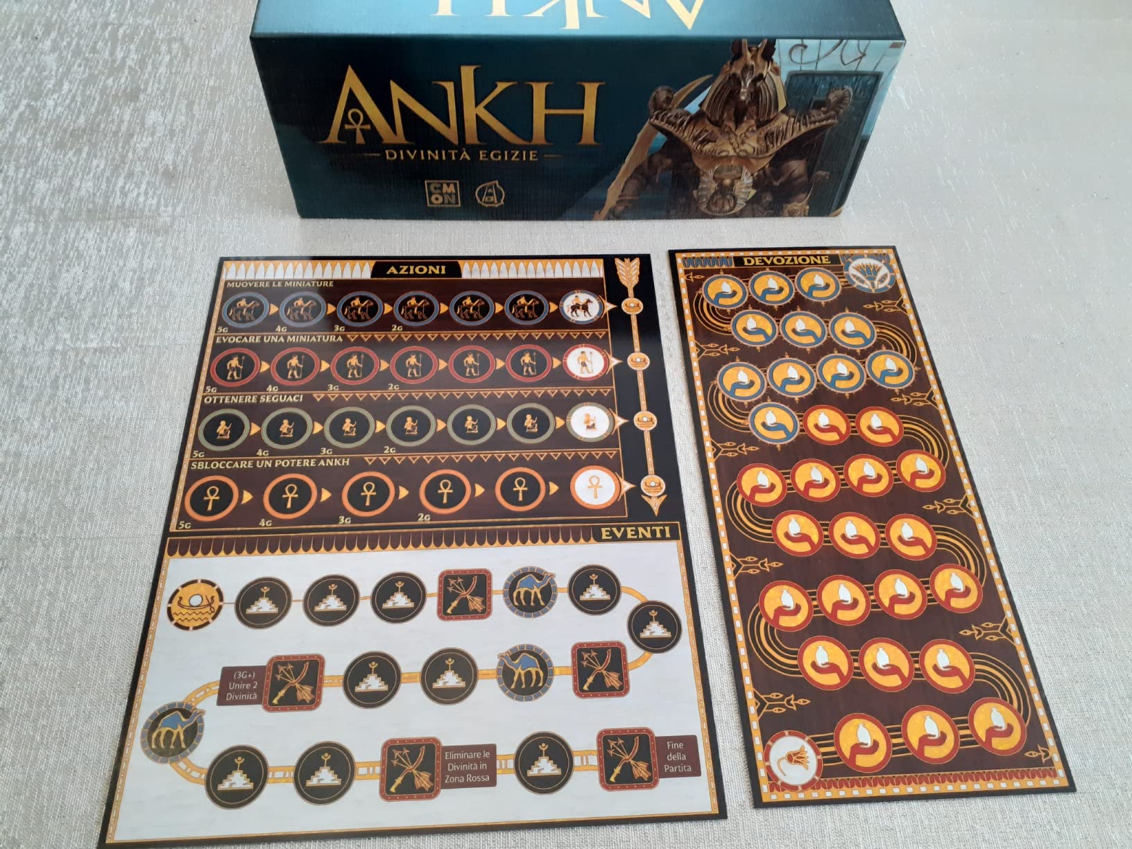 Asmodee Ankh Divinità Egizie Gioco Strategia 2-5 Giocatori