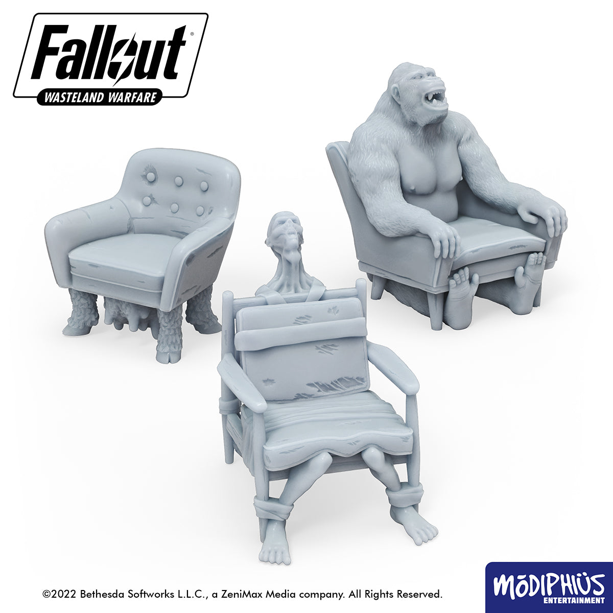 Modiphius Fallout Wasteland Warfare The Pack Animal Decor STL stampa 3D